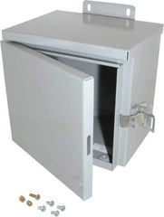 Cooper B-Line - Steel Junction Box Enclosure Hinge Flat Cover - NEMA 3R, 8" Wide x 8" High x 6" Deep, Rainproof - Top Tool & Supply