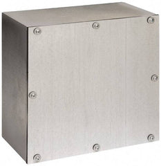 Cooper B-Line - Steel Junction Box Enclosure Screw Flat Cover - NEMA 3, 12, 12" Wide x 12" High x 6" Deep, Rainproof - Top Tool & Supply