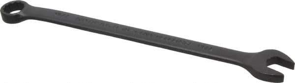 Proto - 7/16" 12 Point Offset Combination Wrench - 15° Offset Angle, 7" OAL, Steel, Black Finish - Top Tool & Supply