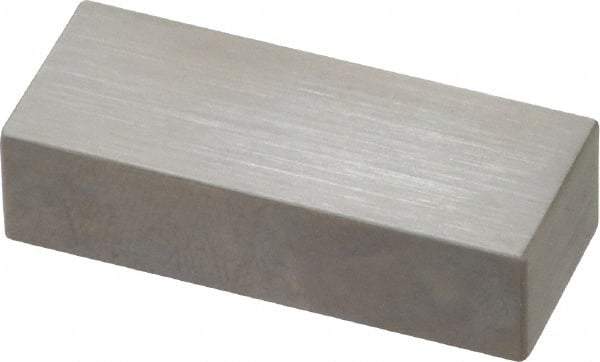 Mitutoyo - 0.55" Rectangular Steel Gage Block - Accuracy Grade AS-1, Includes Certificate of Inspection - Top Tool & Supply