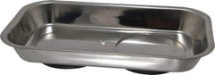 Eclipse - 9-1/2" Long x 5-9/16" Wide Magnetic Tray - Stainless Steel with Rubber-Coated Ferrite - Top Tool & Supply