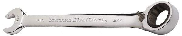 GearWrench - 1/2" Combination Wrench - 6-7/8" OAL, Steel, Polished Finish - Top Tool & Supply