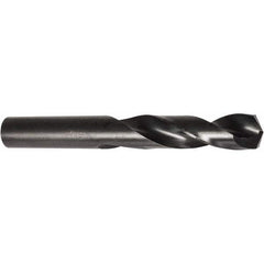 Screw Machine Length Drill Bit: 0.378″ Dia, 135 °, High Speed Steel Oxide Finish, Right Hand Cut, Spiral Flute, Straight-Cylindrical Shank, Series A120