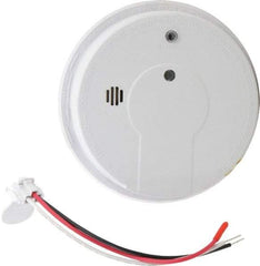 Kidde - 5.6 Inch Diameter, AC Wire In 120 Volt Smoke Alarm - 85 dB Decibel Rating, 9V Battery Included, Wall or Indicating Light, Tamper Resistant, Interconnectable - Top Tool & Supply