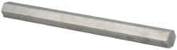 Value Collection - 1-3/4 Inch Width Across Flats x 36 Inch Long, Aluminum Hexagon Bar - Alloy 2024 - Top Tool & Supply