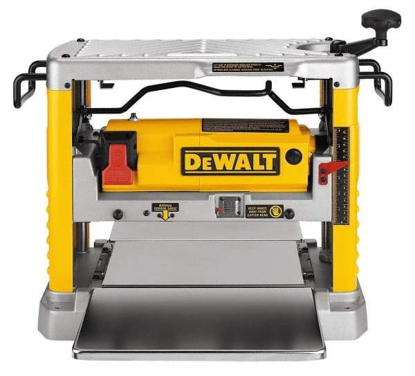 DeWALT - 15 Amp, 10,000 RPM, Bench Planer - 1/8 Inch Depth of Cut, 12-1/2 Inch Wide, 6 Inch Depth Capacity - Top Tool & Supply