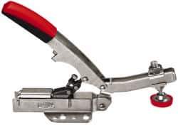 Bessey - 700 Lb Holding Capacity, Horizontal Handle, Manual Hold Down Toggle Clamp - U-Bar, Flanged Base, Steel - Top Tool & Supply