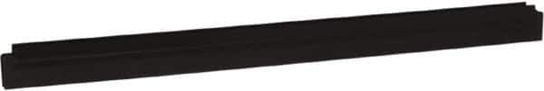 Vikan - 24" Rubber Blade Squeegee Refill - Double Edge, Black, Plastic Holder - Top Tool & Supply