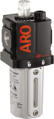 ARO/Ingersoll-Rand - 3/8" NPT, 250 Max psi Compact Modular Lubricator - Metal Bowl with Sight Glass, Aluminum Body, 105 CFM, 175°F Max Temp, 2.2" Long x 2.24" Wide x 5.99" High - Top Tool & Supply