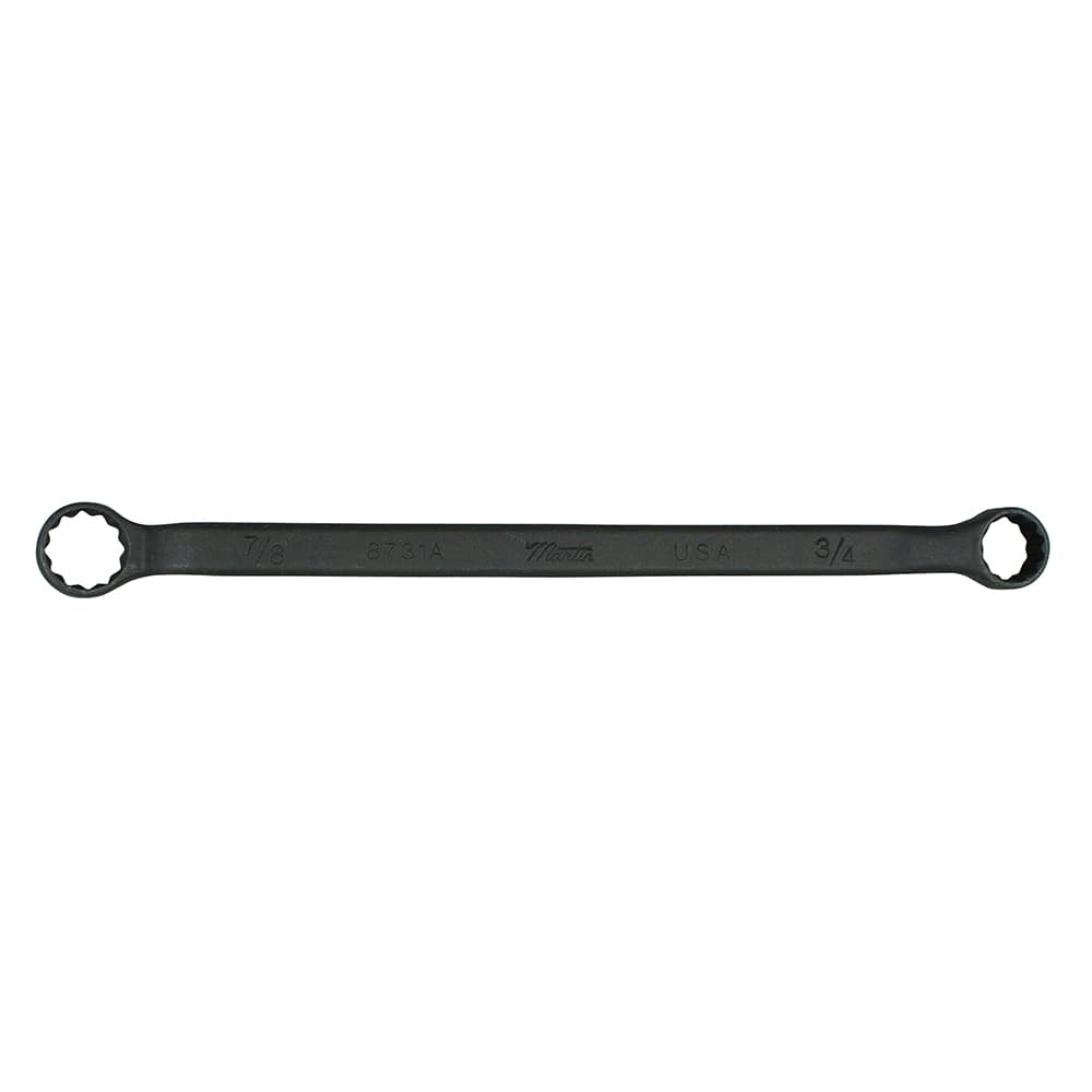 Martin Tools - Box Wrenches; Wrench Type: Offset; Box ; Tool Type: Straight Striking Wrench ; Size (Inch): 1-1/16 x 1-1/8 ; Number of Points: 12 ; Head Type: Box End ; Finish/Coating: Chrome - Exact Industrial Supply