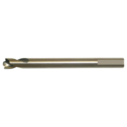 6.00mm RHS / RHC HSS-CO 8% (M42) 135 Degree Split Point Welding Point Drill - Straw / Gold Oxide - Exact Industrial Supply