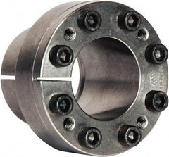 Climax Metal Products - M6 Thread, 1-1/2" Bore Diam, 1.969" OD, Shaft Locking Device - 8 Screws, 10,024 Lb Axial Load, 2.835" OAW, 1.26" Thrust Ring Width, 626 Ft/Lb Max Torque - Top Tool & Supply