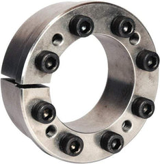 Climax Metal Products - M4 Thread, 14mm Bore Diam, 28mm OD, Shaft Locking Device - 4 Screws, 2,191 Lb Axial Load, 1.26" OAW, 0.551" Thrust Ring Width, 50 Ft/Lb Max Torque - Top Tool & Supply