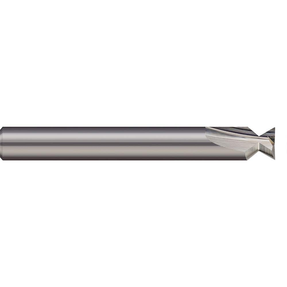 Harvey Tool - 60° 1/2" Cut Diam, 1/4" Cut Width, Solid Carbide Dovetail Cutter - Exact Industrial Supply