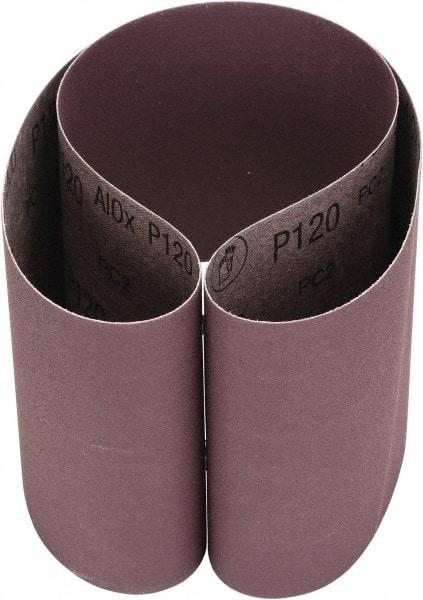 3M - 6" Wide x 48" OAL, 120 Grit, Aluminum Oxide Abrasive Belt - Aluminum Oxide, Coated, Cloth Backing, Series 341D - Top Tool & Supply