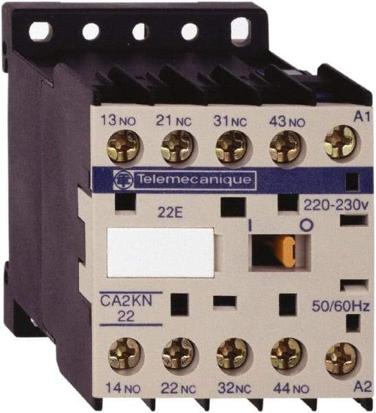 Schneider Electric - 2NC/2NO, 110 VAC at 50/60 Hz Control Relay - 17 V - Top Tool & Supply