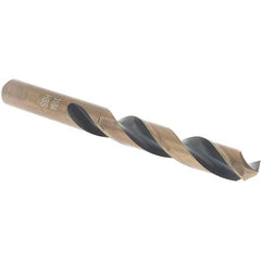 Import - 31/64" High Speed Steel, 135° Point, Round with Flats Shank Maintenance Drill Bit - Top Tool & Supply