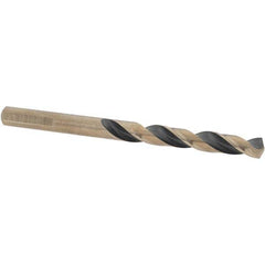 Import - 9/32" High Speed Steel, 135° Point, Round with Flats Shank Maintenance Drill Bit - Top Tool & Supply