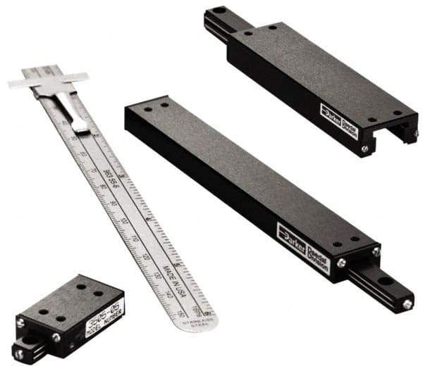 Parker - 2.12" Long x 3/4" x 0.4" High, 1" Travel Ball Slide - Set Screw Size #2, 0.38" Btw Mount Hole Centers, 2-56" Hole - Top Tool & Supply