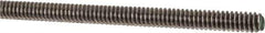 Made in USA - #10-24 UNC (Coarse), 3' Long, Stainless Steel Threaded Rod - Right Hand Thread - Top Tool & Supply