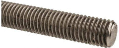 Made in USA - 5/8-11 UNC (Coarse), 3' Long, Stainless Steel Threaded Rod - Right Hand Thread - Top Tool & Supply