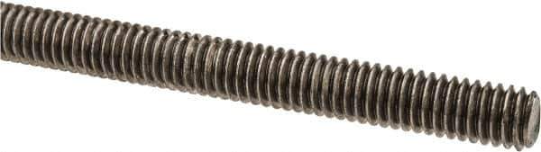 Made in USA - 5/16-18 UNC (Coarse), 6' Long, Stainless Steel Threaded Rod - Right Hand Thread - Top Tool & Supply