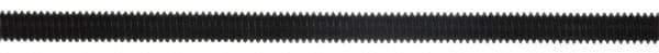 Gibraltar - 1/4-20 2-1/2" OAL Unequal Double Threaded Stud - Carbon Steel, Black Oxide Finish, 1" Long Thread Length, 3/8" Short Thread Length - Top Tool & Supply