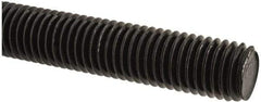 Value Collection - 5/8-11 UNC (Coarse), 6' Long, Medium Carbon Steel Threaded Rod - Black Oxide Finish, Right Hand Thread - Top Tool & Supply