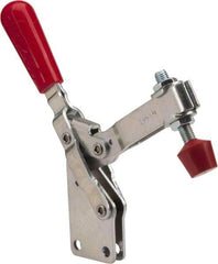 De-Sta-Co - 600 Lb Holding Capacity, Vertical Handle, Manual Hold Down Toggle Clamp - 58° Handle Movement, 103° Bar Opening, U-Bar, Straight Base, Electro-Plated Zinc, Carbon Steel - Top Tool & Supply