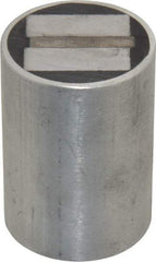 Mag-Mate - 5/16-18 Thread, 1-1/2" Diam, 2-1/16" High, 102 Lb Average Pull Force, Neodymium Rare Earth Pot Magnet - 5/16" Tapped Hole Depth, Aluminum Insulated - Top Tool & Supply