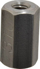 Made in USA - 1/4-20 UNC, 7/8" OAL Stainless Steel Standard Coupling Nut - 1/2" Width Across Flats - Top Tool & Supply