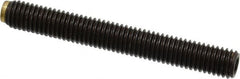 J.W. Winco - M8x1.25 Metric Coarse, 63mm Length of Thread, Soft Tip Point Set Screw - Grade 5.8 Steel, 4mm Key - Top Tool & Supply