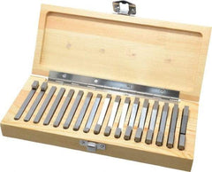 SPI - 0.25 to 45° Angle, Angle Block Set - 45-50 Rc Hardness, Includes 2 Riser Blocks, 17 Pieces - Top Tool & Supply