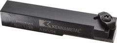 Kennametal - External Thread, Left Hand Cut, 19.05mm Shank Width x 19.05mm Shank Height Indexable Threading Toolholder - 114.3mm OAL, N.3R Insert Compatibility, NE Toolholder, Series Top Notch - Top Tool & Supply