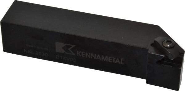 Kennametal - External Thread, Left Hand Cut, 31.75mm Shank Width x 31.75mm Shank Height Indexable Threading Toolholder - 152.4mm OAL, N.3L Insert Compatibility, NS Toolholder, Series Top Notch - Top Tool & Supply