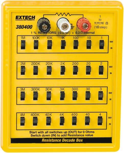 Extech - 1 to 110 k Ohm, Earth Ground Resistance Tester - No Batteries Required, 1 to 110 Resolution - Top Tool & Supply