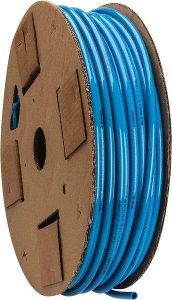 Parker - 3/8" ID x 1/2" OD, 1/16" Wall Thickness, 250' Long, Polyurethane Tube - Blue, 85 Max psi, 90 - 95 Shore A Hardness, -40 to 180°F - Top Tool & Supply