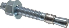 Red Head - 1/2 Inch Diameter, 1/2-13 Inch Thread, 3-3/4 Inch Overall Length, Grade 3, Wedge Expansion Concrete Anchor - Steel, Zinc Plated, 2-1/4 Inch Thread Length, Tie Wire Head, 1/2 Inch Drill - Top Tool & Supply