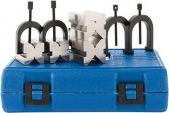 Fowler - 1 to 1-1/2" Capacity, 90° Angle, 4-Way V-Block - 1-1/2 and 2" Long x 1-1/4 and 1-1/2" Wide x 1-1/4 and 1-1/2" High, Sold as 2 Block Set - Top Tool & Supply