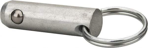 Gibraltar - 1/2" Pin Diam, 1-1/2" Long, Zinc Plated Steel Ball Lock Hitch Pin - 1" Usable Length - Top Tool & Supply