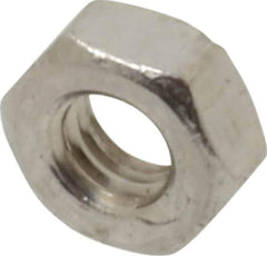 Value Collection - M3.5x0.60 Metric Coarse Stainless Steel Right Hand Hex Nut - 6mm Across Flats, 2.8mm High, Uncoated - Top Tool & Supply