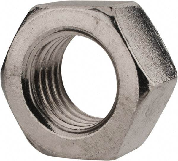 Value Collection - M20x2.50 Metric Coarse Stainless Steel Right Hand Hex Nut - 30mm Across Flats, 16mm High, Uncoated - Top Tool & Supply