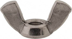 Value Collection - M6x1.00 Metric Coarse, Stainless Steel Standard Wing Nut - Grade 316, Austenitic Grade A4, 27.5mm Wing Span, 13.6mm Wing Span - Top Tool & Supply