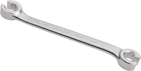 Proto - 3/8 x 7/16", Satin Finish, Open End Flare Nut Wrench - 12 Points, 6-1/4" OAL, Steel, Double End Head - Top Tool & Supply