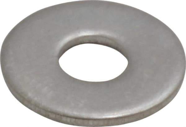 Value Collection - M4 Screw, Grade 18-8 Stainless Steel Fender Flat Washer - 4.3mm ID x 12mm OD, Plain Finish - Top Tool & Supply