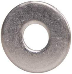 Value Collection - M5 Screw, Grade 18-8 Stainless Steel Fender Flat Washer - 5.3mm ID x 15mm OD, Plain Finish - Top Tool & Supply