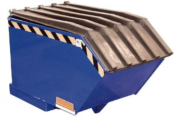 Vestil - Heavy-Duty Virgin Black Polyethylene Self-Dumping Hopper Poly Lid - Top Tool & Supply