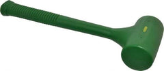 Garland - 48 oz Head 2-3/8" Face Diam Polyurethane Dead Blow Hammer - 14-1/2" OAL, Polyurethane Handle - Top Tool & Supply