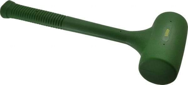 Garland - 58 oz Head 2-1/2" Face Diam Polyurethane Dead Blow Hammer - 15-1/2" OAL, Polyurethane Handle - Top Tool & Supply