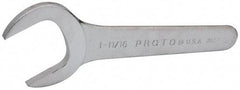 Proto - 1-11/16" Standard Service Open End Wrench - 7-5/8" OAL, Single End, Satin Finish, 30° Head Angle - Top Tool & Supply